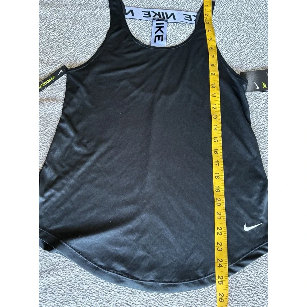 Nike Dri-FIT Women's Black Open Back Training Tank Top Size S NWT.